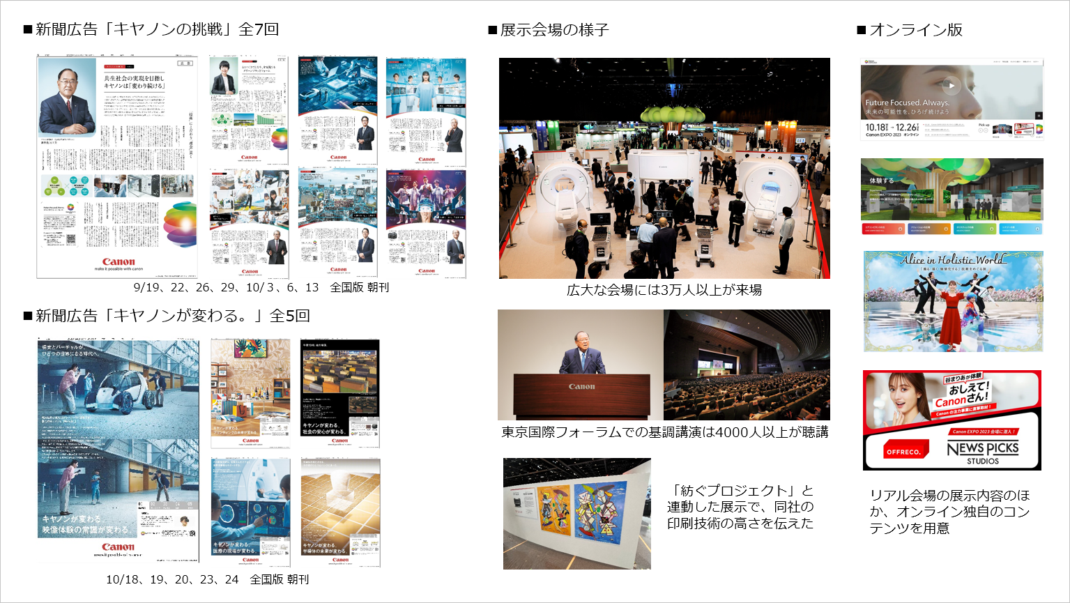 キヤノン「Canon EXPO 2023」