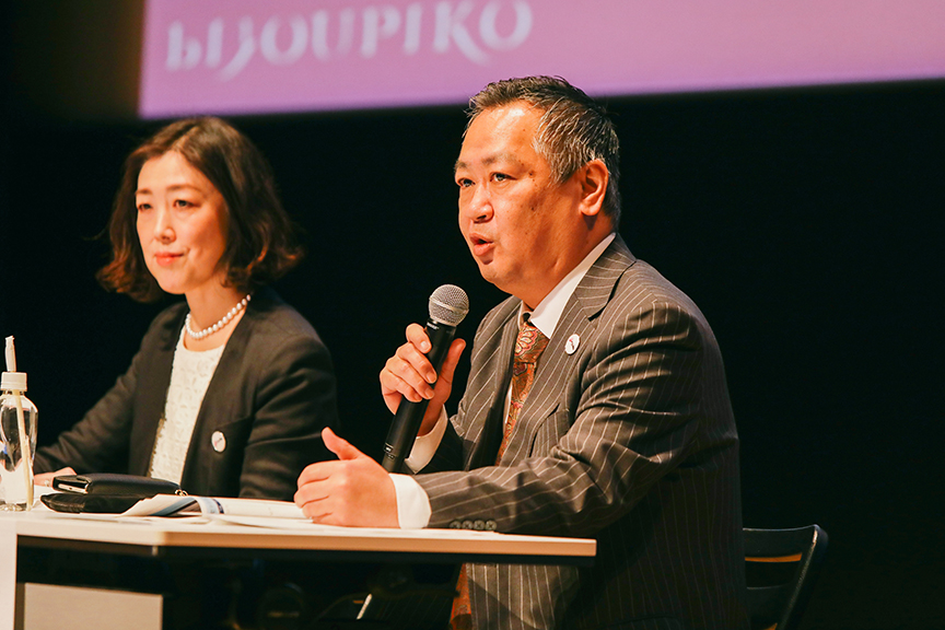 右から ビジュピコ・ 篠原啓司さん、同・ 山名まやさん