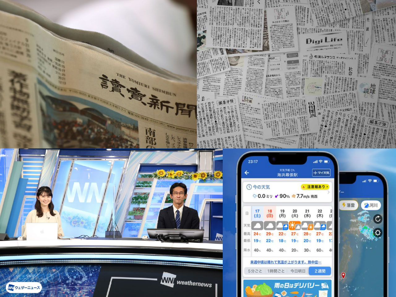 読売新聞×ウェザーニュースLiVE タイアップ企画